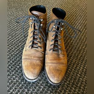Thursday boot company cap toe boots in burnt copper color way